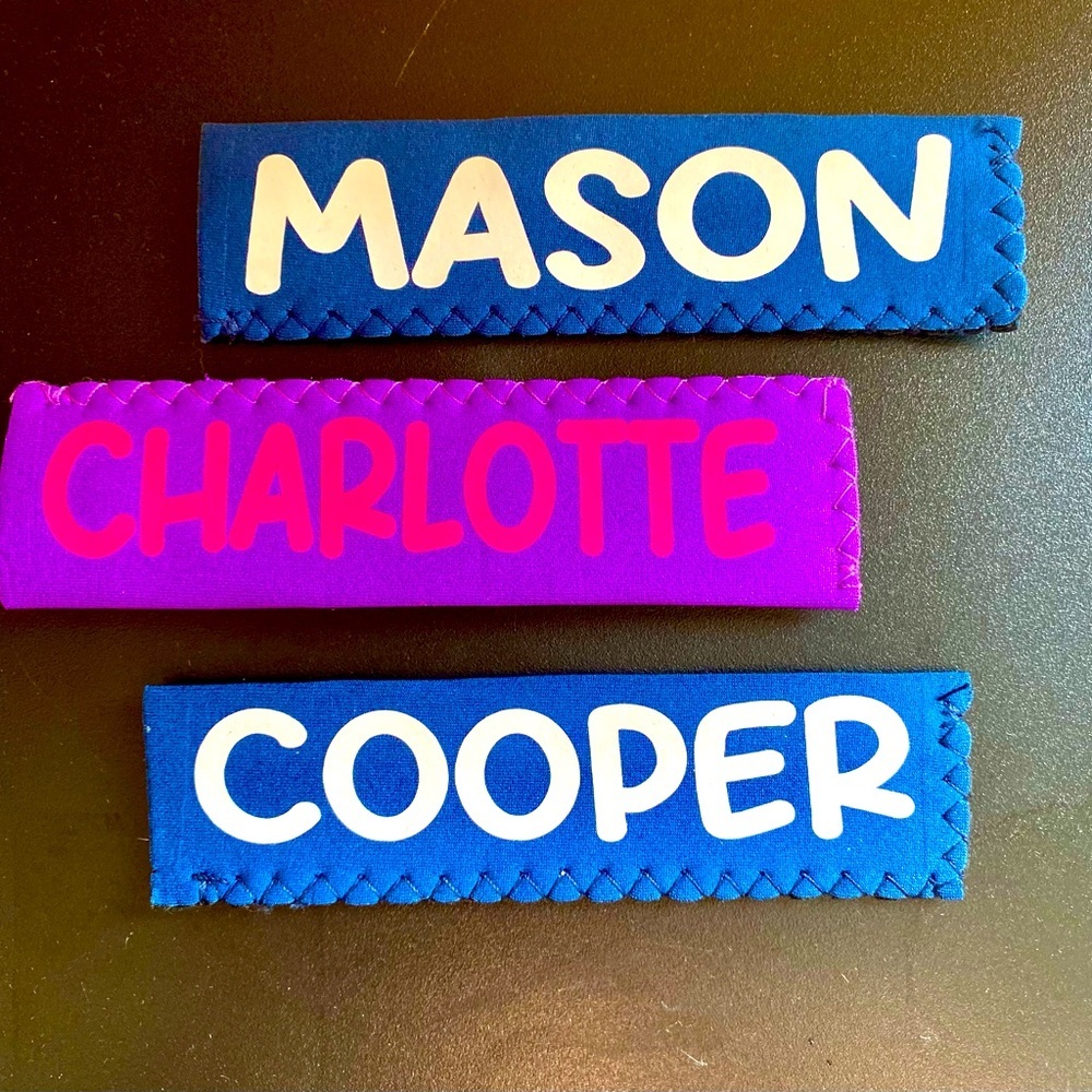 PERSONALIZED popsicle holder cover kids summer flavored ice monogram - Picture 1 of 2